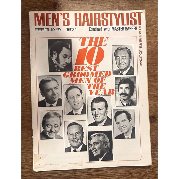 Other - Vtg Mens Hairstylist Barber Ads Journal Magazine February 1971 Issue